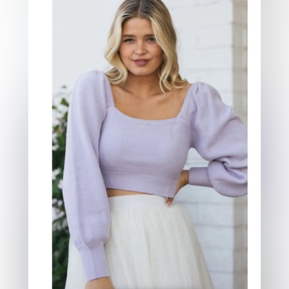 Elegant Off-the-Shoulder Mauve Sweater